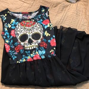 Floral skull dress